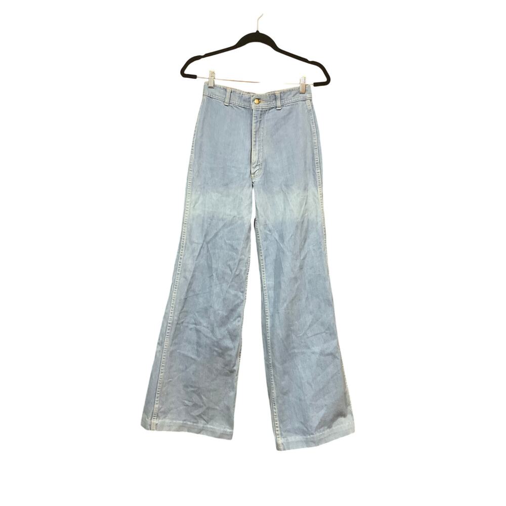 Patchwork Pentimemto Jeans Women 9 Blue 100% Cotton - Picture 3 of 5